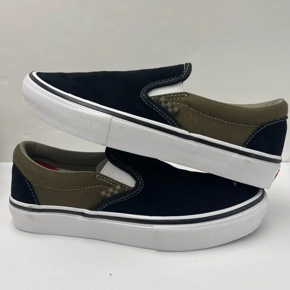Vans Men’s Skate Slip-OnBlack Olive Sneakers VN0A5FCAB1V